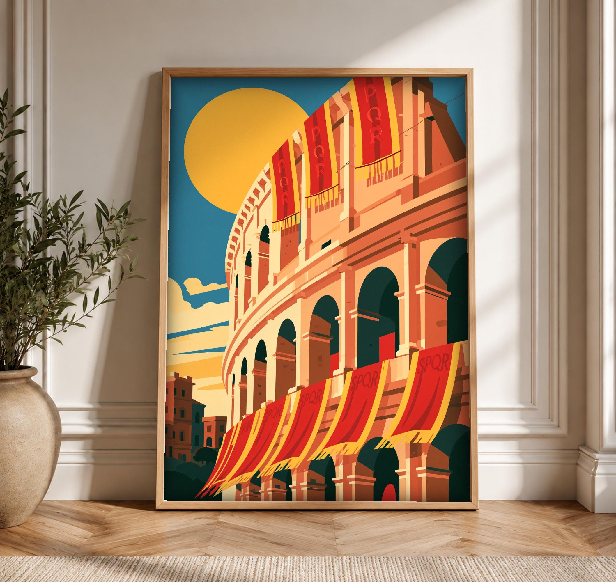 Roman Colosseum art print
