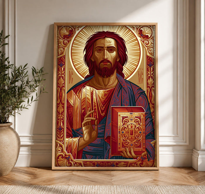 Byzantine Christ orthodox icon print
