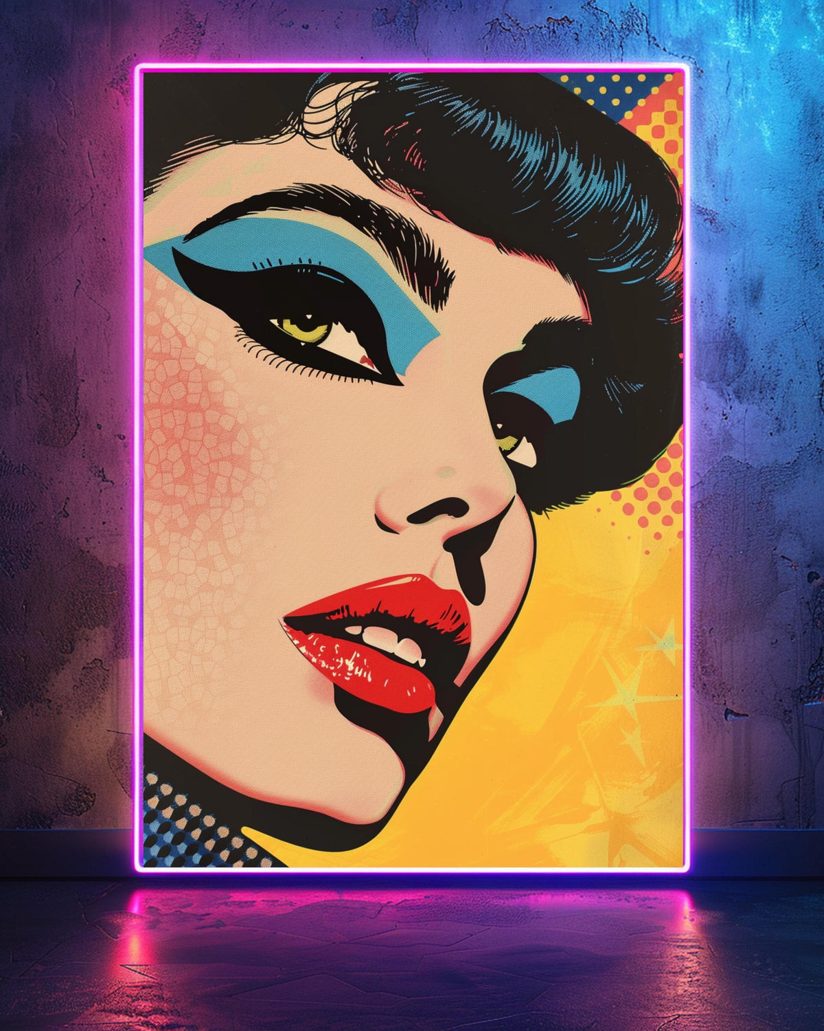 Retro Wall Art, 1960s Beauty Pop Poster, Cosmetic Print, Framed Unframed or Digital