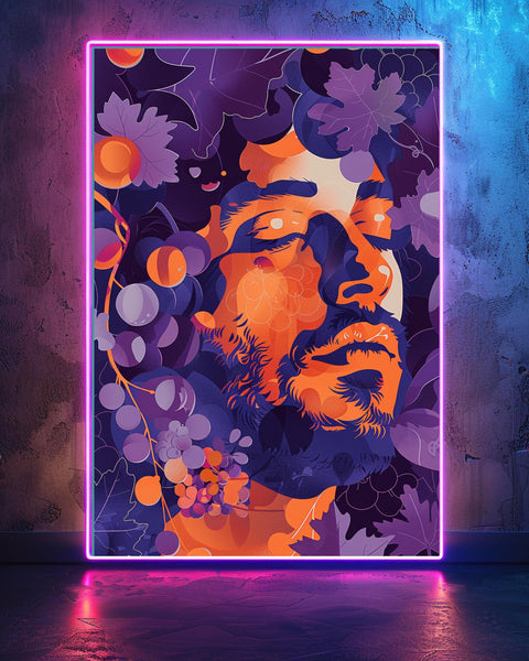 Greek Mythology Art, Dionysus God of Wine, Vintage Decor, Framed Unframed or Digital
