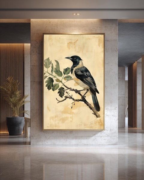 Vintage Bird Illustration, Antique Ornithology Print, Victorian Nature, Framed Unframed or Digital