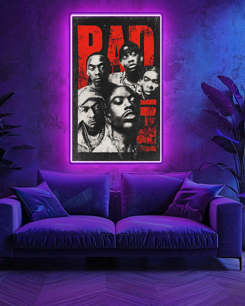 Vintage Hip Hop Art, 90s Rap Bootleg Poster, Black Culture Print, Framed Unframed or Digital