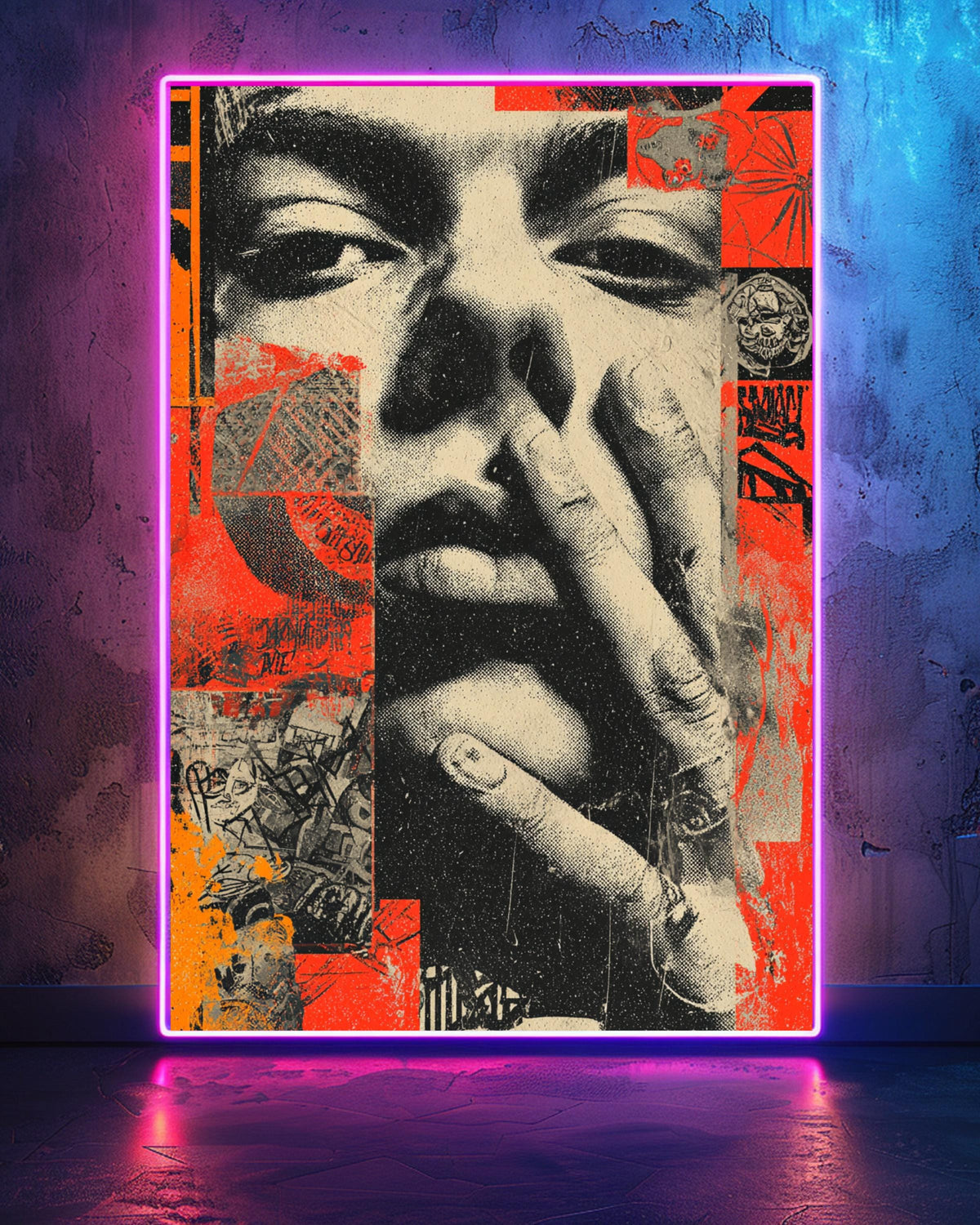 Hypebeast Decor Wall Art, Urban Graffiti Hip Hop Print, Framed Unframed or Digital
