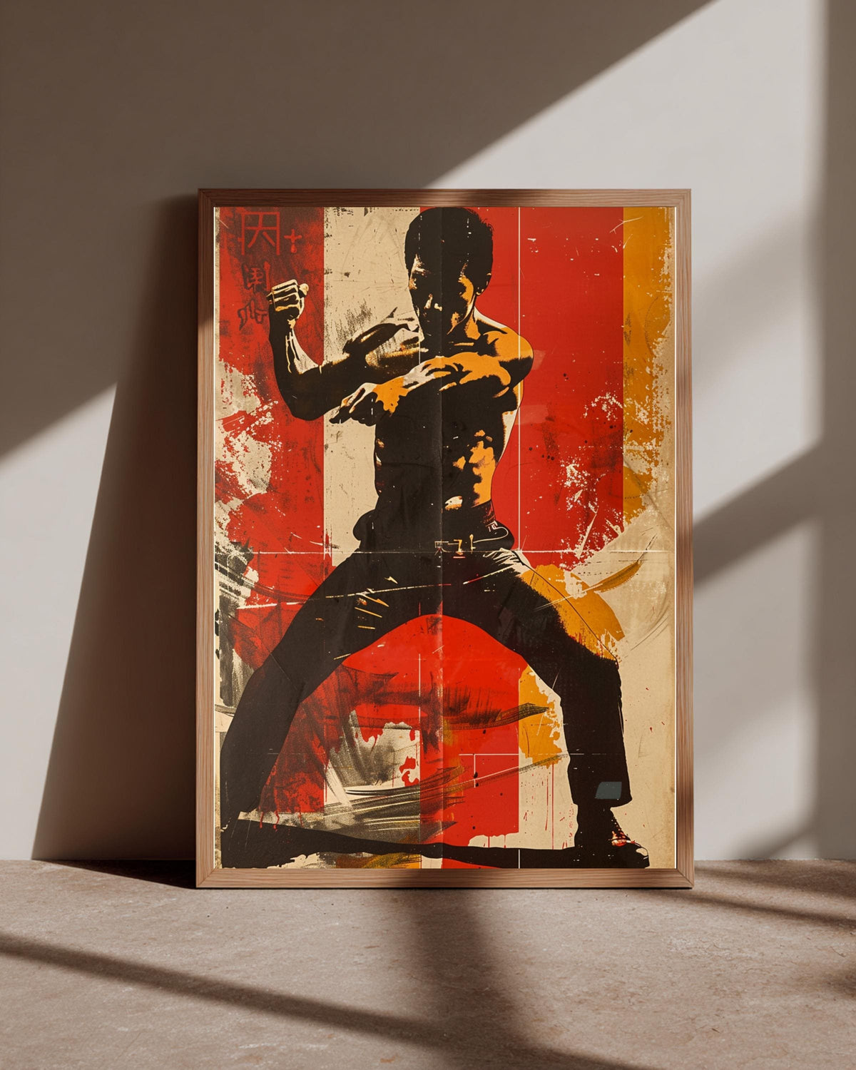 Kung Fu Wall Art, Vintage Grindhouse Martial Arts Poster, Retro Print, Framed Unframed or Digital