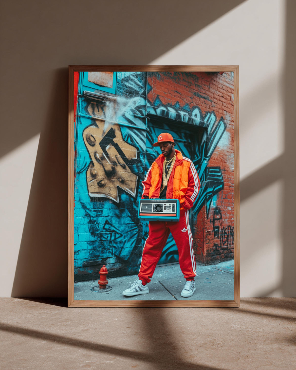 Hypebeast Decor, Retro Hip Hop Poster, African American Art, Framed Unframed or Digital