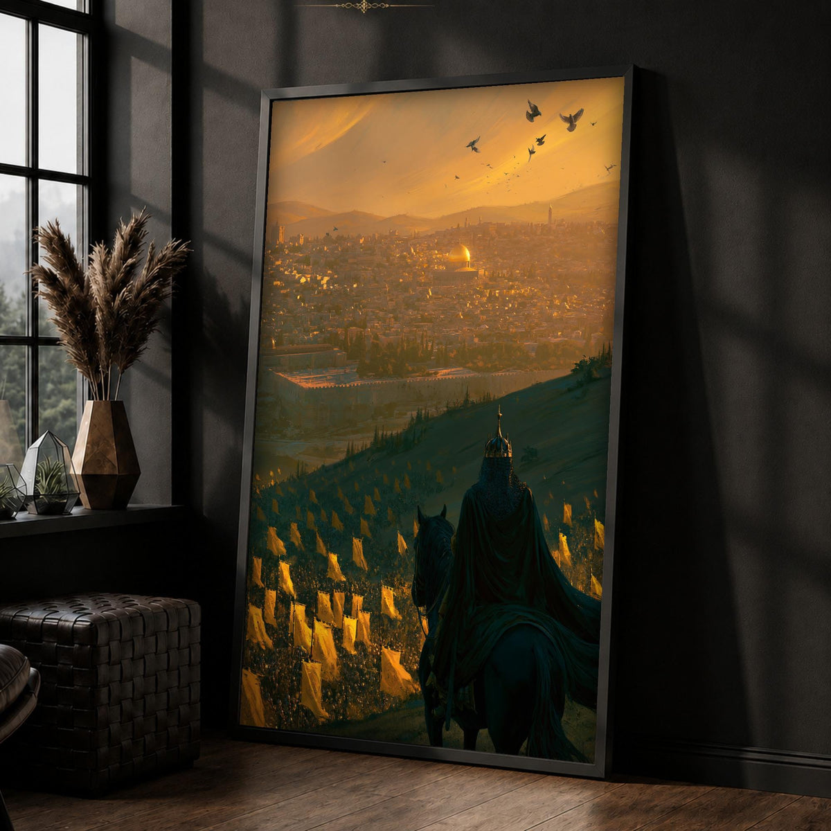 Saladin Jerusalem Art, Islamic Conquest Poster, Framed Unframed or Digital