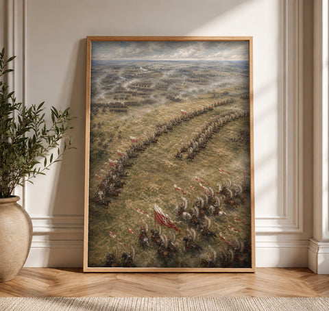 Polish Hussar Wall Art, Winged Cavalry Battle Print, Framed Unframed or Digital