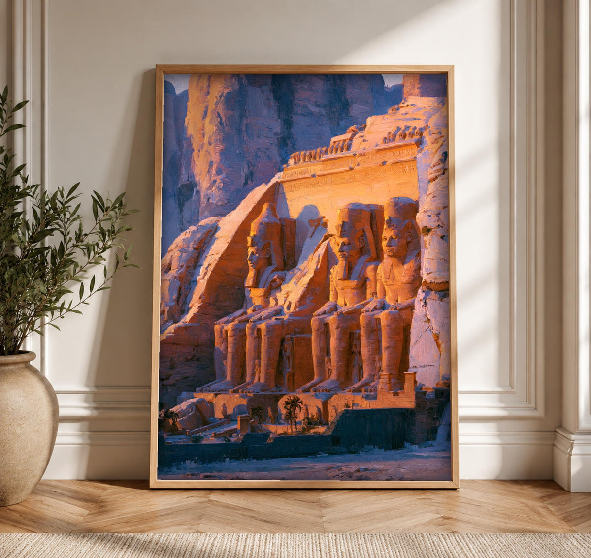 Ancient Egypt Wall Art, Ramesses II Temple Abu Simbel, Framed Unframed or Digital