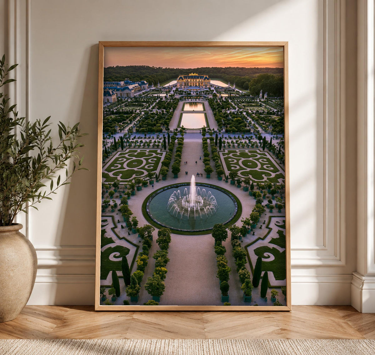 Palace of Versailles, Sun King Gardens Print, Framed Unframed or Digital
