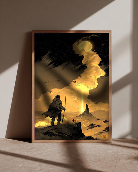Elden Wall Art, Tarnished Erdtree Print, Dark Fantasy, Framed Unframed or Digital