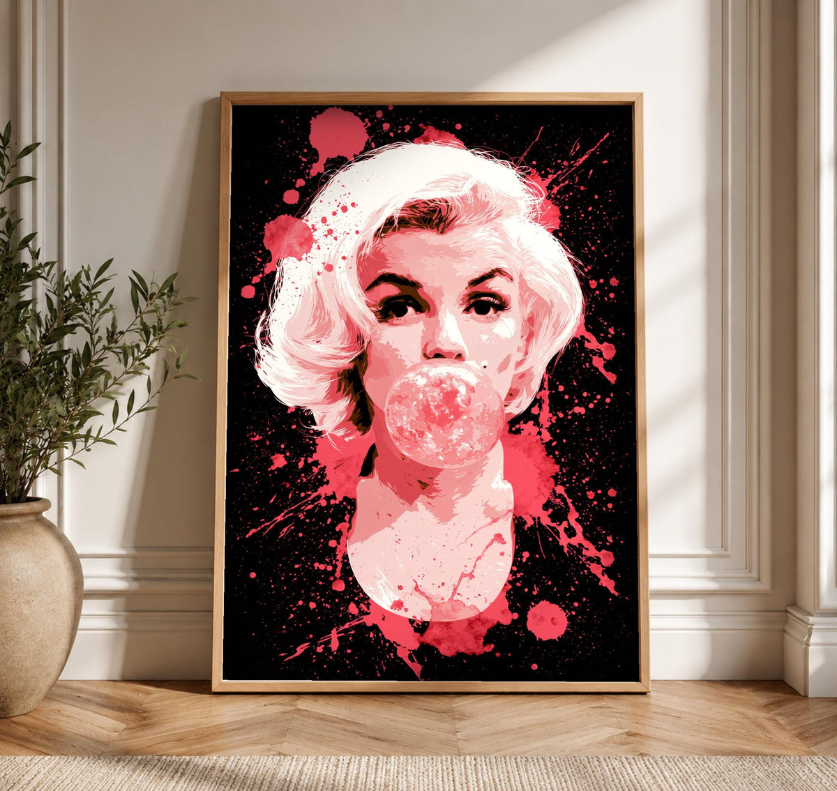 Hypebeast Decor, Pop Art Bombshell Print, Retro Glam, Framed Unframed or Digital