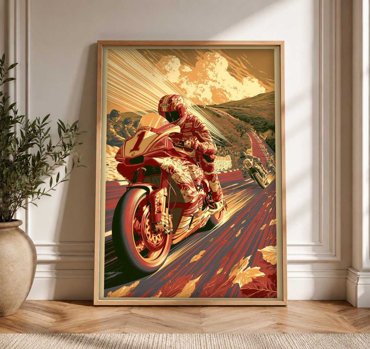 Isle of Man TT Art, Retro Racing Poster, Framed Unframed or Digital