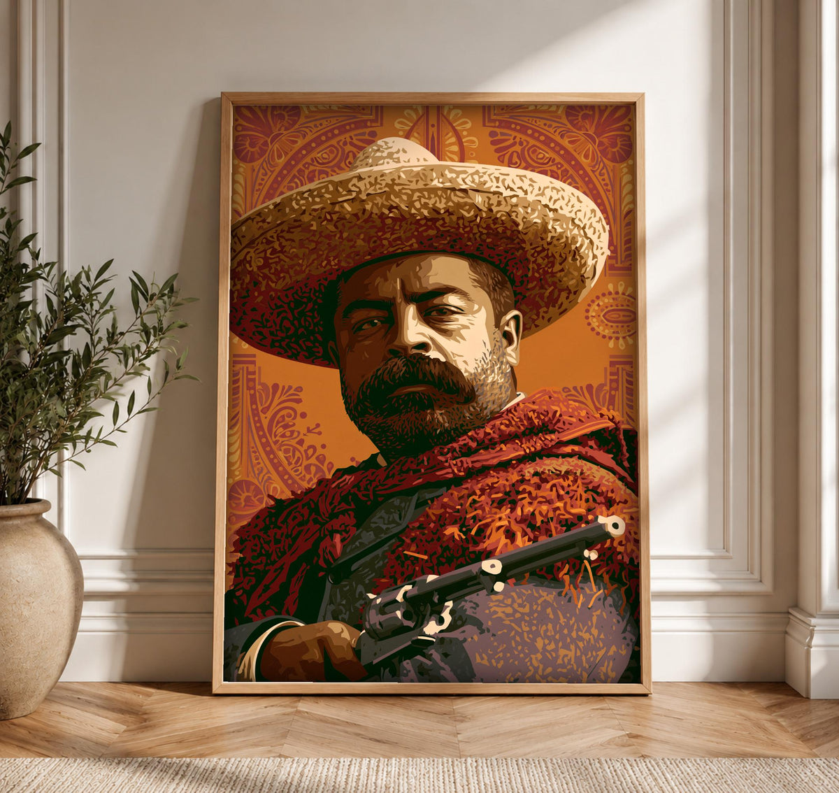 Mexican Folk Art, Revolution Wall Print, Propaganda Poster, Framed Unframed or Digital