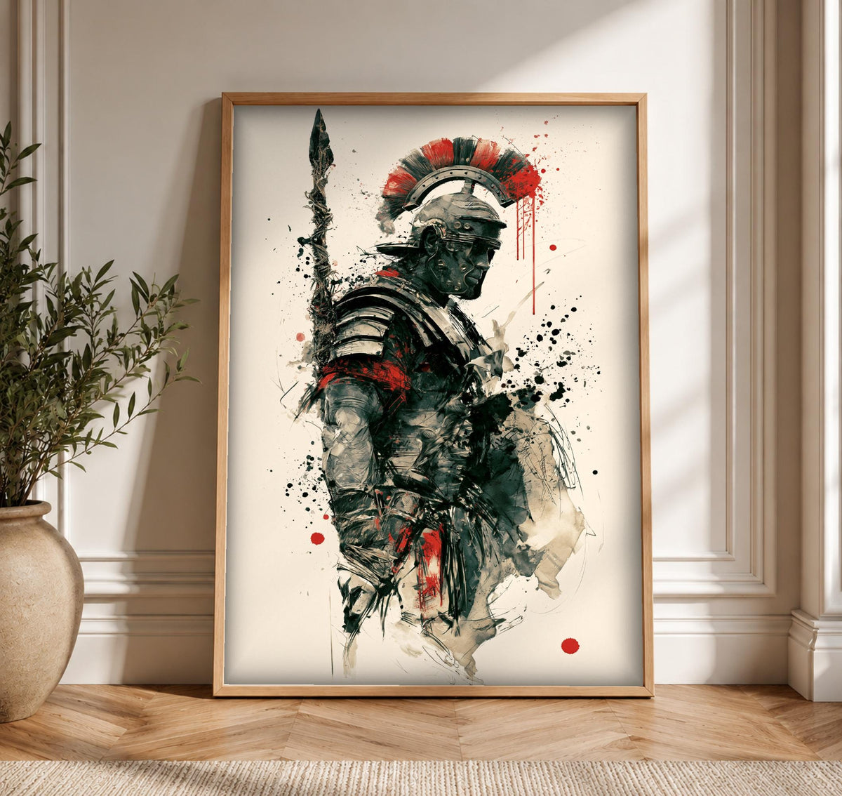 Roman Legion Wall Art, Ancient Rome Soldier Print, Framed Unframed or Digital