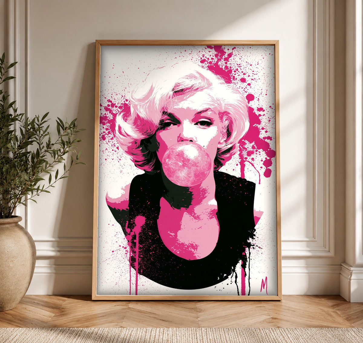 Retro Pop Art Print, Classic Blonde Icon Poster, Framed Unframed or Digital