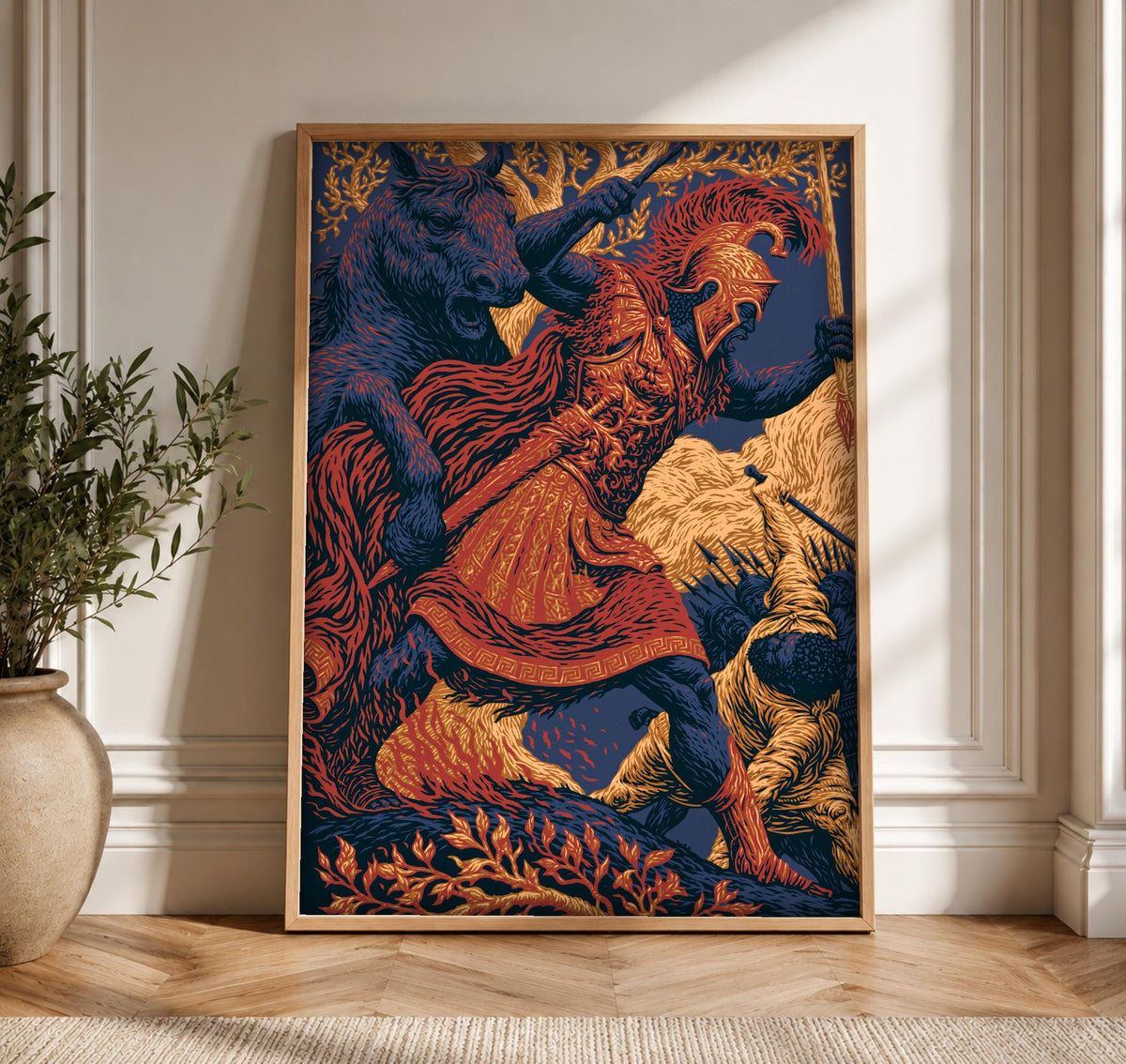 Ancient Greek Art, Alexander the Great, Masculine Print, Framed Unframed or Digital