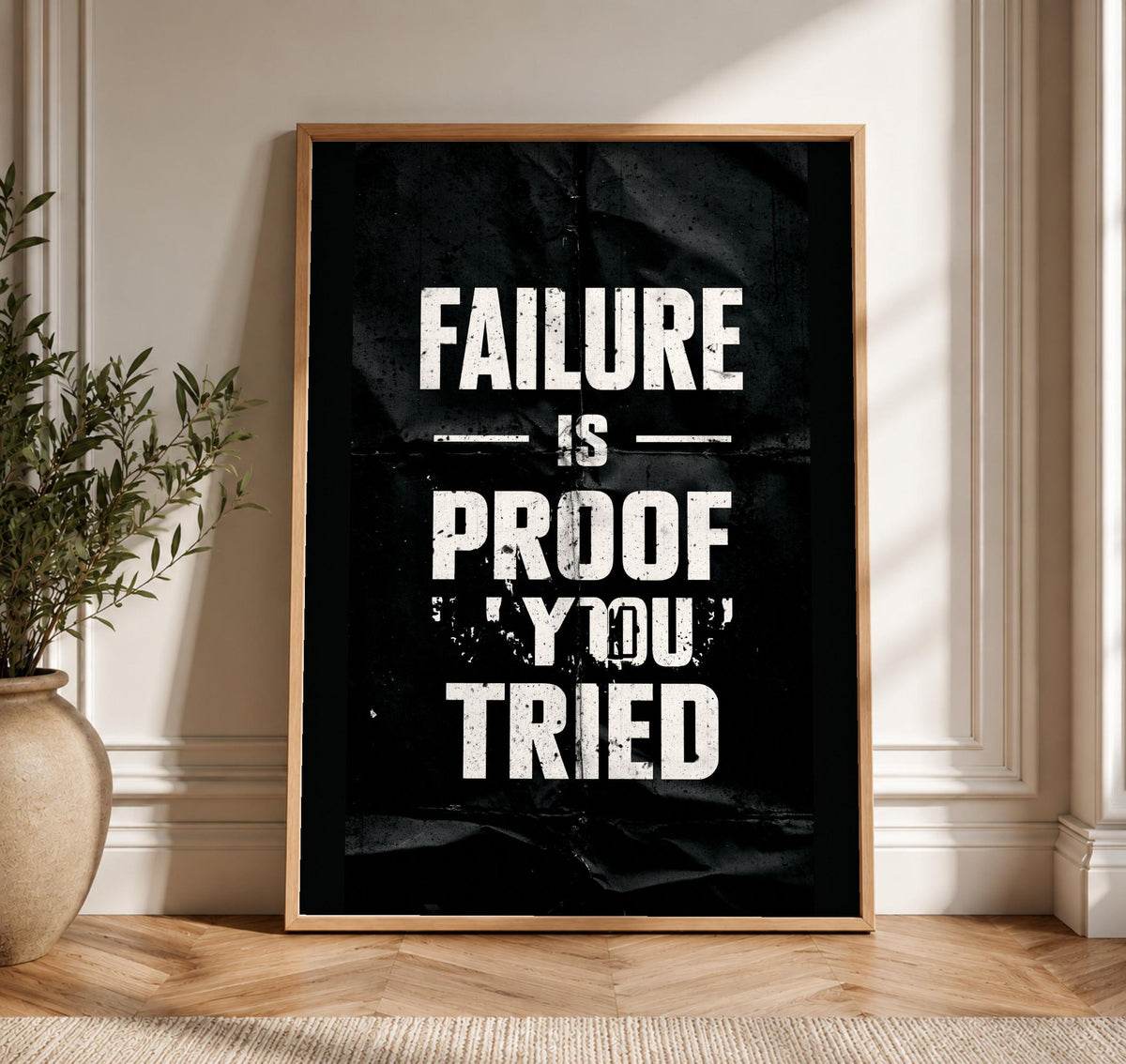 Stoic Wall Art, Motivational Quote Poster, Dark Masculine Decor, Framed Unframed or Digital