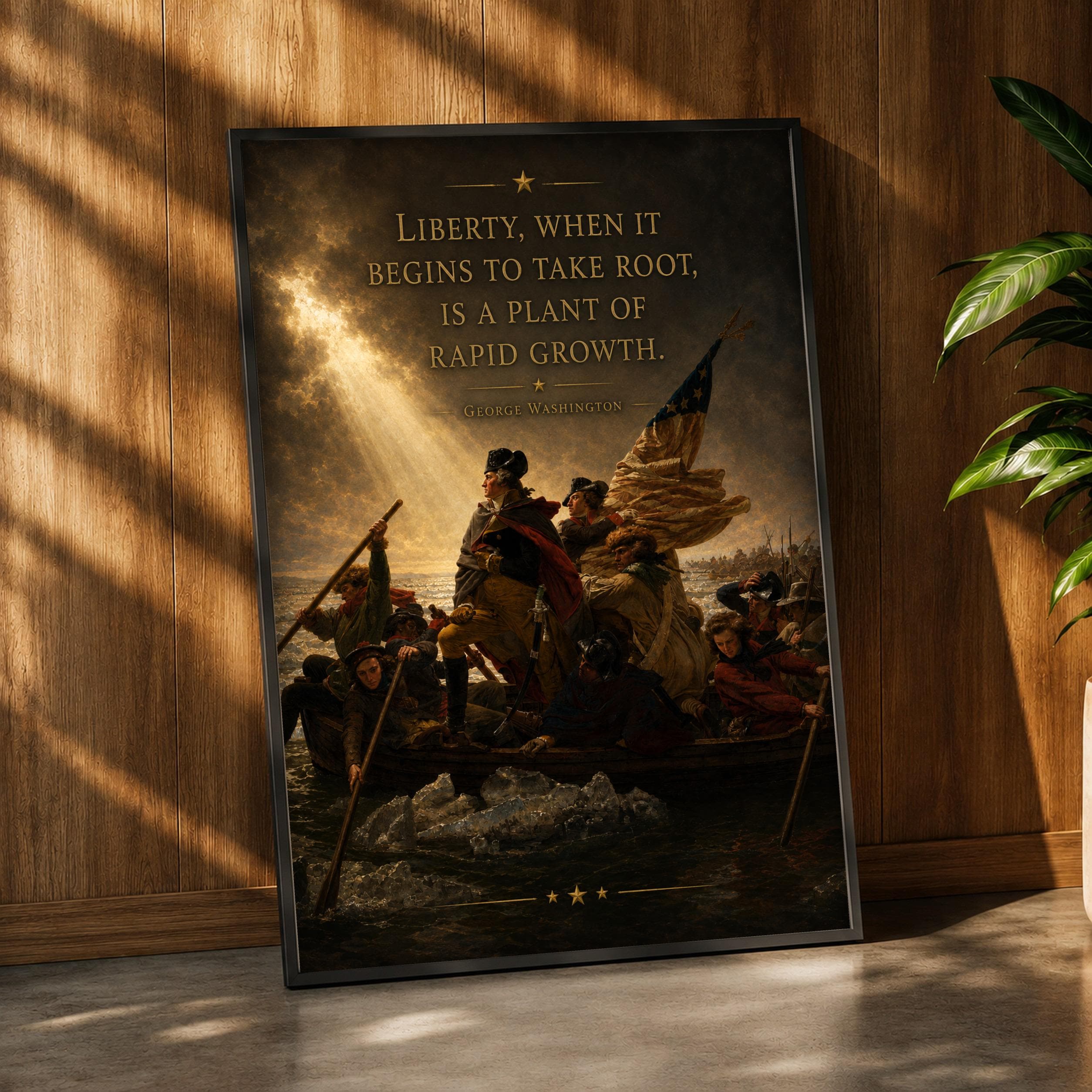 George Washington Crossing the Delaware art print